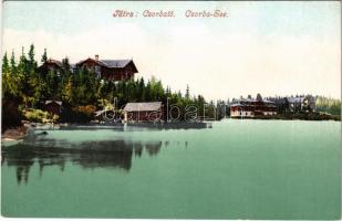 Tátra, Magas-Tátra, Vysoké Tatry; Csorba tó. Cattarino S. 166.sz. kiadása. / Strbské pleso / lake