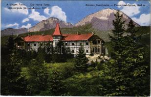 Tátraszéplak, Tatranska Polianka, Westerheim (Magas-Tátra, Vysoké Tatry); Ferencz József csúcs / mountain peak