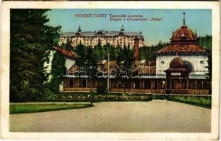 1926 Tátralomnic, Tatranská Lomnica (Tátra, Magas Tátra, Vysoké Tatry); Kúpele a Grandhotel &quot;Praha&quot; / fürdő, szálloda / spa, bath, hotel