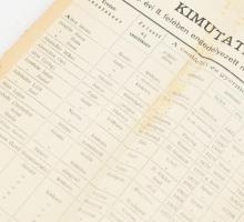 1902 Kimutatás az év II felében engedélyezett névváltoztatásokról vallási felekezet és állás feltünt...