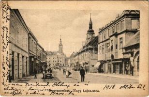 1918 Nagyszombat, Tyrnau, Trnava; Nagy Lajos utca / street (EK)