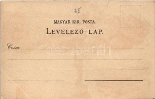 Fiume, Rijeka; Tersatto, Hafen / Trsat, port. Art Nouveau, floral, litho