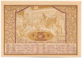 Pécs 1920.04.16. 5K házipénztár-pénztárjegy T:UNC,AU
Adamo PÉC-14.2