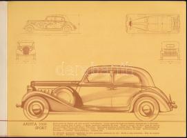 cca 1930 Fiat Ardita 2500 autó képes reklám nyomtatvány tervrajzzal / Fiat Ardita 2500 car picture a...