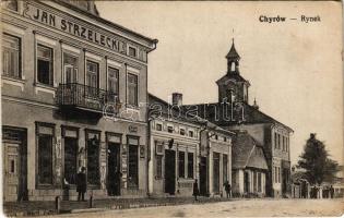 1915 Khyriv, Chyriw, Chyrów (Lviv); Rynek, Jan Strzelecki, Restauracja / square, shop, restaurant (EK)