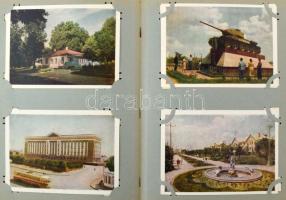 OROSZORSZÁG - 142 db MODERN postatiszta orosz város képeslap hibátlan állapotú szecessziós albumban ...