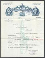 cca 1930 2 db reklám nyomtatvány: Werner Alajos és Mogyorossy Alajos hangszerkészítők díszes fejléce...