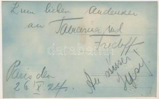 Tamarina et Fredoff Attrac. de danse. Foto J. Weitzmann, Wien / Cirkuszi mutatványosok / Circus acro...