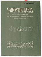 1942 Városok Lapja 1941. főszerk: Lukács Ödön. Benne cikkek: Városneveink eredete, Ruisz Rezső: Sepsiszentgyörgy