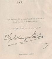 Goldberger Izidor (1876-1944): Chacham Cebi Budán. A címlap rajza Goldberger Erzsike munkája. Bp.,[1...