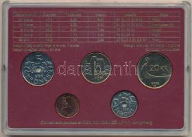 Norvégia 1998. 50ö-20K (5xklf) forgalmi sor műanyag tokban T:UNC Norway 1998. 50 Öre - 20 Kroner (5x...