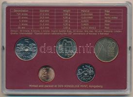 Norvégia 2004. 50ö-20K (5xklf) forgalmi sor műanyag tokban T:UNC
Norway 2004. 50 Öre - 20 Kroner (5...