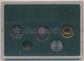 Norvégia 1985. 10ö-10K (5xklf) forgalmi sor műanyag tokban T:UNC Norway 1985. 10 Öre - 10 Kroner (5x...