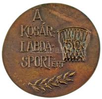 1992. "A kosárlabdasportért 50 / 1942-1992" kétoldalas, öntött bronz emlékplakett (89mm) T:AU kis patina