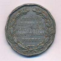 1865. &quot;Emlékül az 1865. évi Országgyűlés megnyitására Pesten / Éljen a Haza&quot; Sn emlékérem (41mm) T:F sok ph. / Hungary 1865. &quot;In memoriam for the opening of the Parliament in Pest / Long live the Country&quot; Sn commemorative medallion (41mm) C:F many edge errors