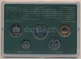 Norvégia 1986. 10ö-10K (5xklf) forgalmi sor műanyag tokban T:UNC Norway 1986. 10 Öre - 10 Kroner (5x...