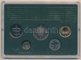 Norvégia 1988. 10ö-10K (5xklf) forgalmi sor műanyag tokban T:UNC Norway 1988. 10 Öre - 10 Kroner (5x...