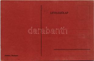 Huszár Krampusz. Szénásy Budapest / Hussar Krampus greeting s: Kerpely (EK)