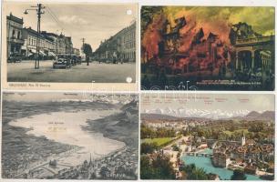 21 db RÉGI külföldi város képeslap vegyes minőségben / 21 pre-1945 European town-view postcards in m...