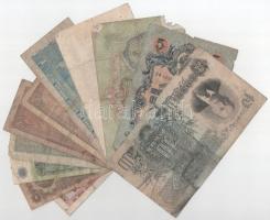 Vegyes 11db-os orosz/szovjet, osztrák, brazil, argentin, bolgár bankjegy tétel, közte Szovjetunió 19...