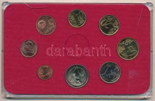 Írország 2003-2019. 1c-2E (8xklf) forgalmi összeállítás műanyag dísztokban, közte 2019. 2E "A D...