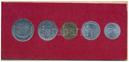 Vatikán 1975. 5L-100L (5xklf) forgalmi sor eredeti tokban T:UNC 
Vatican 1975. 5 Lire - 100 Lire (5...