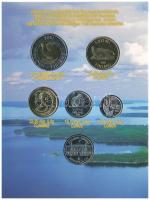 Finnország 2001. 10p - 10M (5xklf) forgalmi sor + "Finn verde / J.V. Snellmann" Cu-Ni zset...