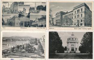 21 db RÉGI történelmi magyar város képeslap vegyes minőségben / 21 pre-1945 historical Hungarian town-view postcards in mixed quality