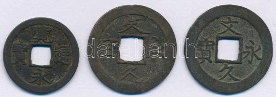 Japán 1737-1742. 1M Cu + 1863-1868. 4M Cu T:VF,F Japan 1737-1742. 1 Mon Cu + 1863-1868. 4 Mon Cu C:VF,F