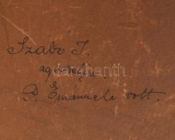 Szabó (Miczi?) jelzéssel: Mediterrán táj. Akvarell, papír. Üvegezett, sérült fakeretben. 19x32 cm