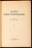 Dr. Szabó Ödön: Az élő zsidó történelem. (Bp.), 1942, szerzői kiadás (Fémes Á.-ny.), 238+(2) p. Első kiadás. Félműbőr-kötésben, kissé foltos borítóval és lapokkal.