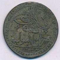 Oszmán Birodalom 1799 (1203/11) Yüzlük Ag "III. Szelim" (31,51g) T:F patina, korrózió Ottoman Empire 1799 (1203/11) Yüzlük Ag "Selim III" (31,51g) C:F patina, corrosion Krause KM#507