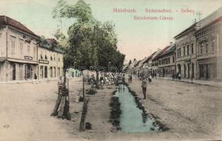 Szászsebes with the shop of Josef Wagner and Julius Kohuth