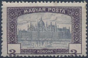 1916 Parlament 3K az értékszámok nagyon erős elcsúszásával