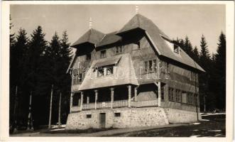 Hargitafürdő, Hargita-fürdő, Harghita-Bai; Uz-Bencze menedékház. Andory Aladics Zoltán mérnök felvétele / chalet, tourist house