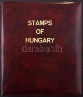 21 db 1-es és 2-es osztású műanyag lap Stamps of Hungary gyűrűs borítóban