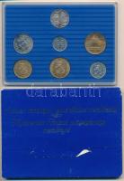 Finnország 1989. 5p-5M (6xklf) forgalmi sor + "Finn verde" jelzett Ag zseton szettben, ere...