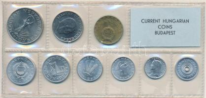1971. 2f-10Ft (9xklf) érmés forgalmi sor fóliatokban T:UNC Adamo FO4