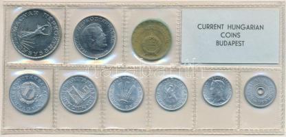 1972. 2f-10Ft (9xklf) érmés forgalmi sor fóliatokban T:UNC patina 
Adamo FO5