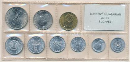 1977. 2f-10Ft (9xklf) érmés forgalmi sor fóliatokban T:UNC 
Adamo FO10