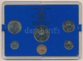 Svédország 1979. 5ö-5K (6xklf) forgalmi sor műanyag tokban T:UNC  Sweden 1979. 5 Öre - 5 Kronor (6xdiff) coin set in plastic case C:UNC