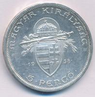 1938. 5P Ag "Szent István" T:AU 
Adamo P8.1