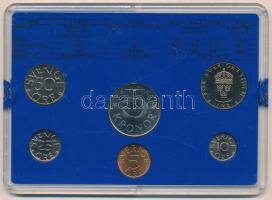 Svédország 1984. 5ö-5K (6xklf) forgalmi sor műanyag tokban T:UNC karcos tok
Sweden 1984. 5 Öre - 5 ...