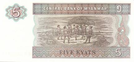 Myanmar 7db klf modern bankjegy T:I