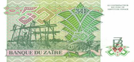 Zaire 10db klf modern bankjegy T:I