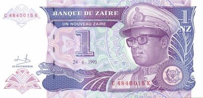 Zaire 10db klf modern bankjegy T:I