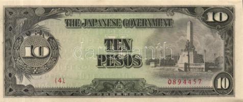 Ázsia-Óceánia/japán megszállás/II.vh. 1940-es évek 10klf db bankjegy T:I,I-