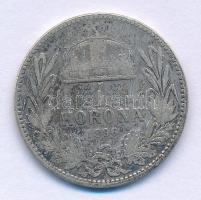 1896KB 1K Ag "Ferenc József" T:F patina Adamo K5
