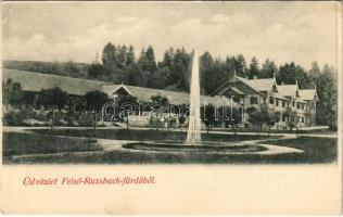 Felsőzúgó-fürdő, Ruzsbachfürdő, Bad Ober Rauschenbach, Kúpele Vysné Ruzbachy; fürdőszálloda / spa hotel (EK)