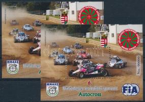 2023 6. Különleges technikai sportok - Autocross emlékív pár 00000 sorszámmal (csak 3 pár létezik belőle)